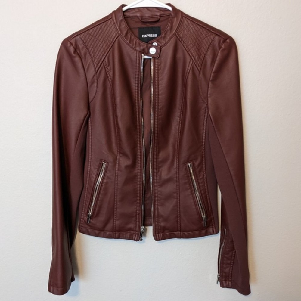 Express faux leather jacket